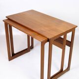 Set Of 2 Nesting Tables Model 219 Made In Teak By Johannes Andersen & Illum Wikkelsø From 1960s