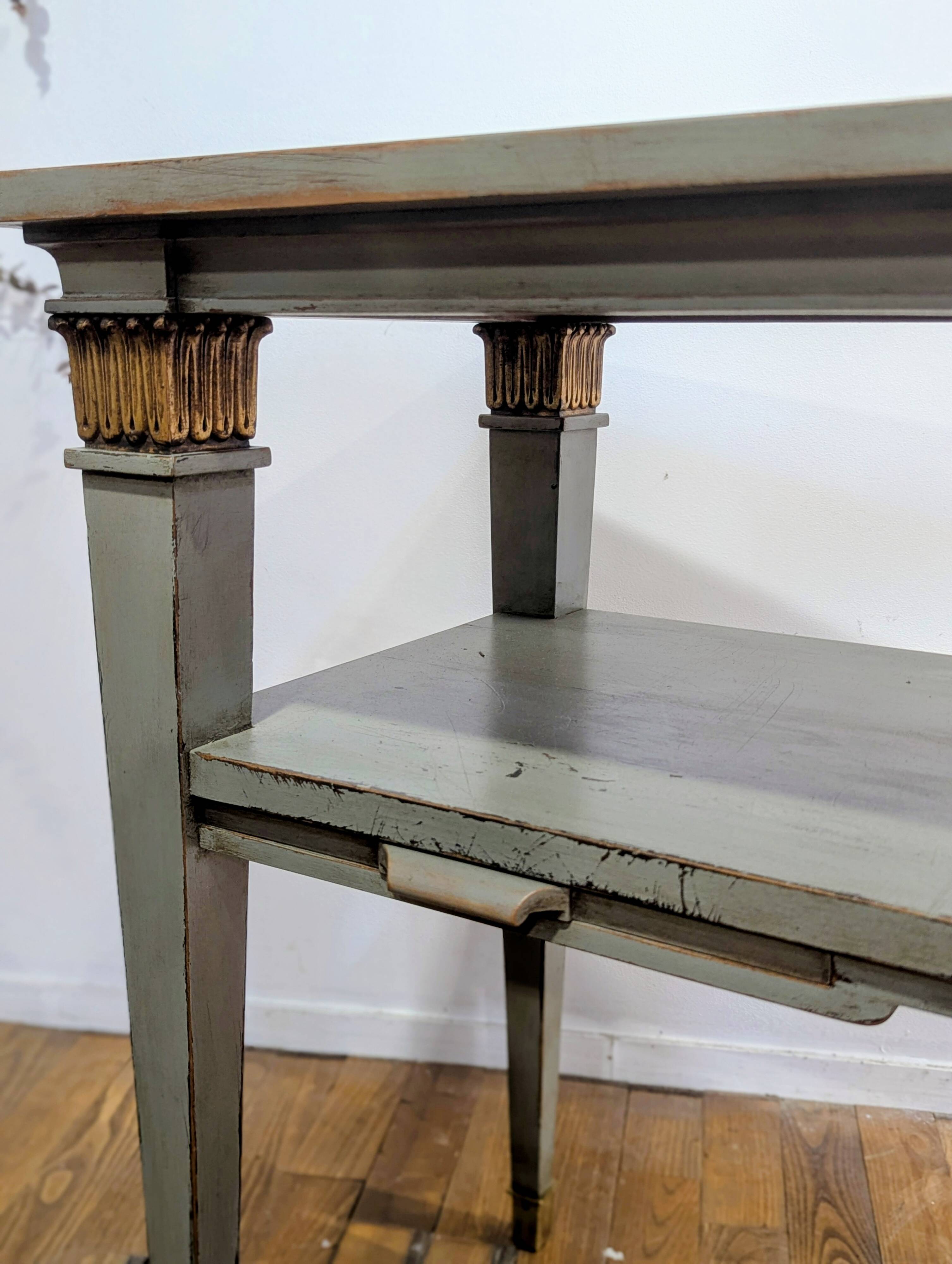 Console directoire patinée