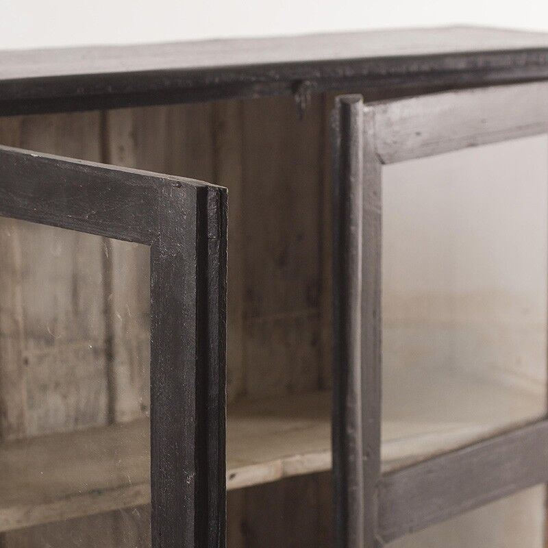 Black window cabinet