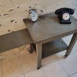 Metal serving trolley