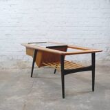 Table basse avec bar intérgré parAlfred Hendrickxpour Belform 1956