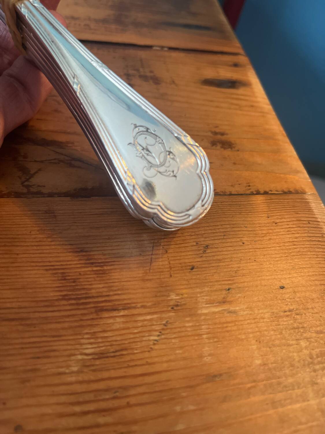 Ercuis silver metal cutlery