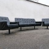 Mid-Century Design Leather Set – Sofa & Armchairs 1960s