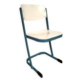 20 Chaises d'école bleues du designer Karl Northheler