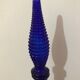 Empoli carafe cobalt blue diamond point