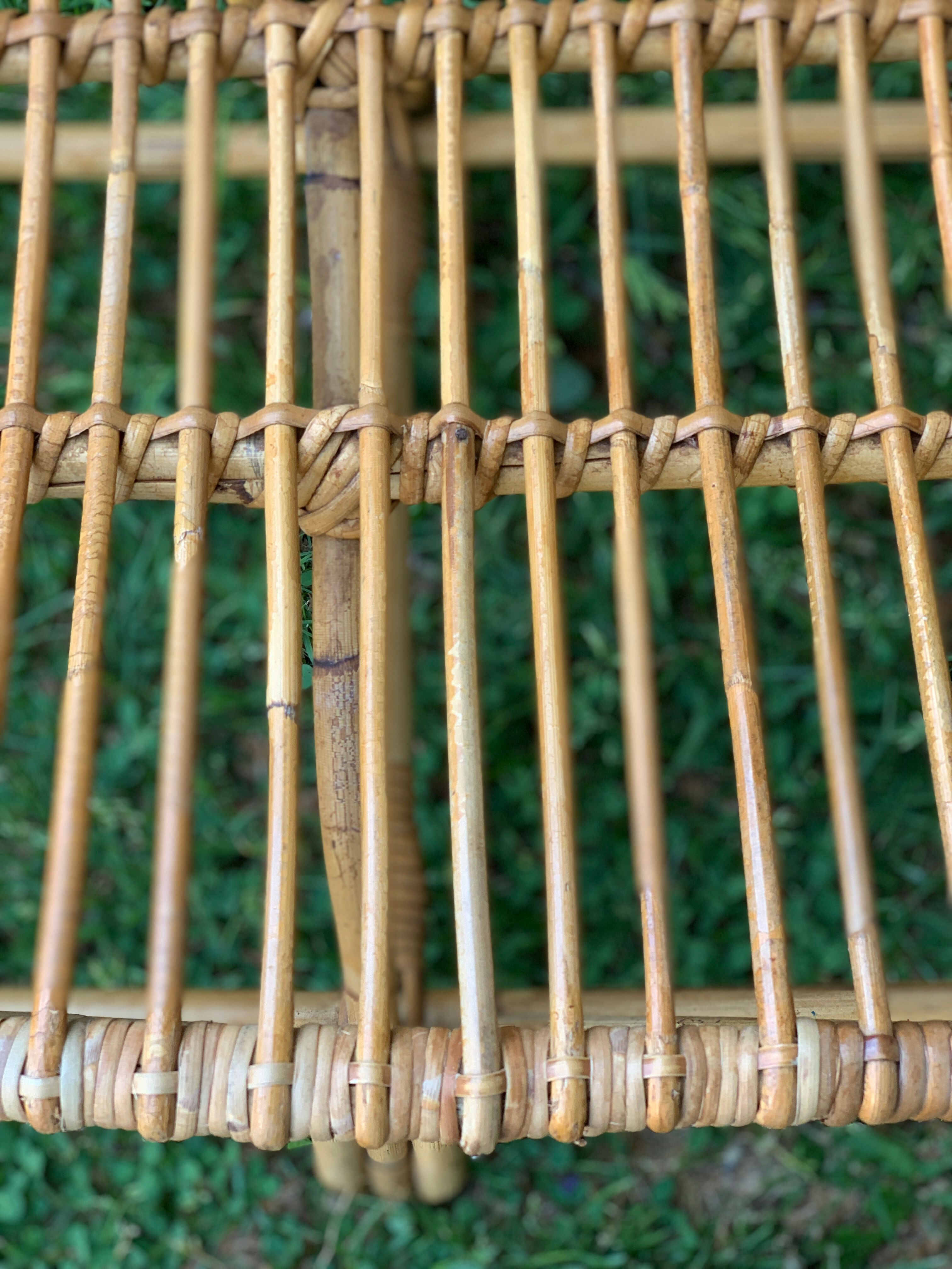 Rattan bench