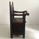 18th century solid oak chest armchair