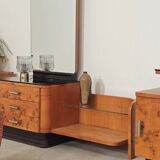 Jindrich Halabala dressing table and bedside tables for Up Zavody 1950