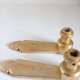 Bronze door plate and handles