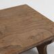 Small Rustic Wooden Stool with Curved Base, France, 1900s