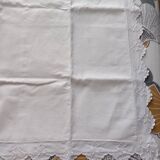 Embroidered and monogram sheet with 2 pillowcases