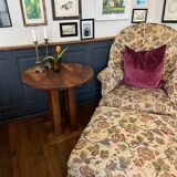 Armchair with pouf, cozy