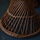 Tabouret diabolo osier vintage