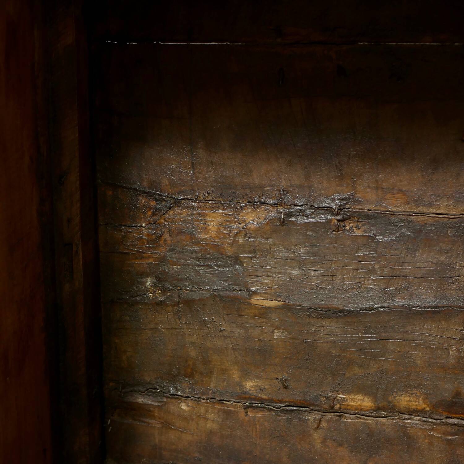 Antique carved wooden cabinet