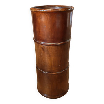 Vintage wooden umbrella stand