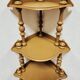 Large corner shelf in turned wood, Napoleon III style.
