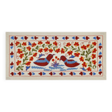 Hand-knotted rug, vintage Turkish rug 50x98 cm