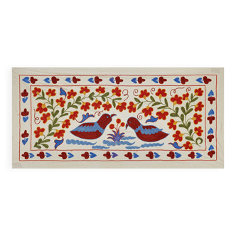 Hand-knotted rug, vintage Turkish rug 50x98 cm