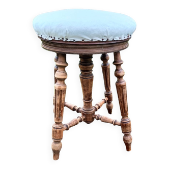 Tabouret de piano ancien style louis xvi