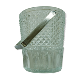 Carved glass ice bucket