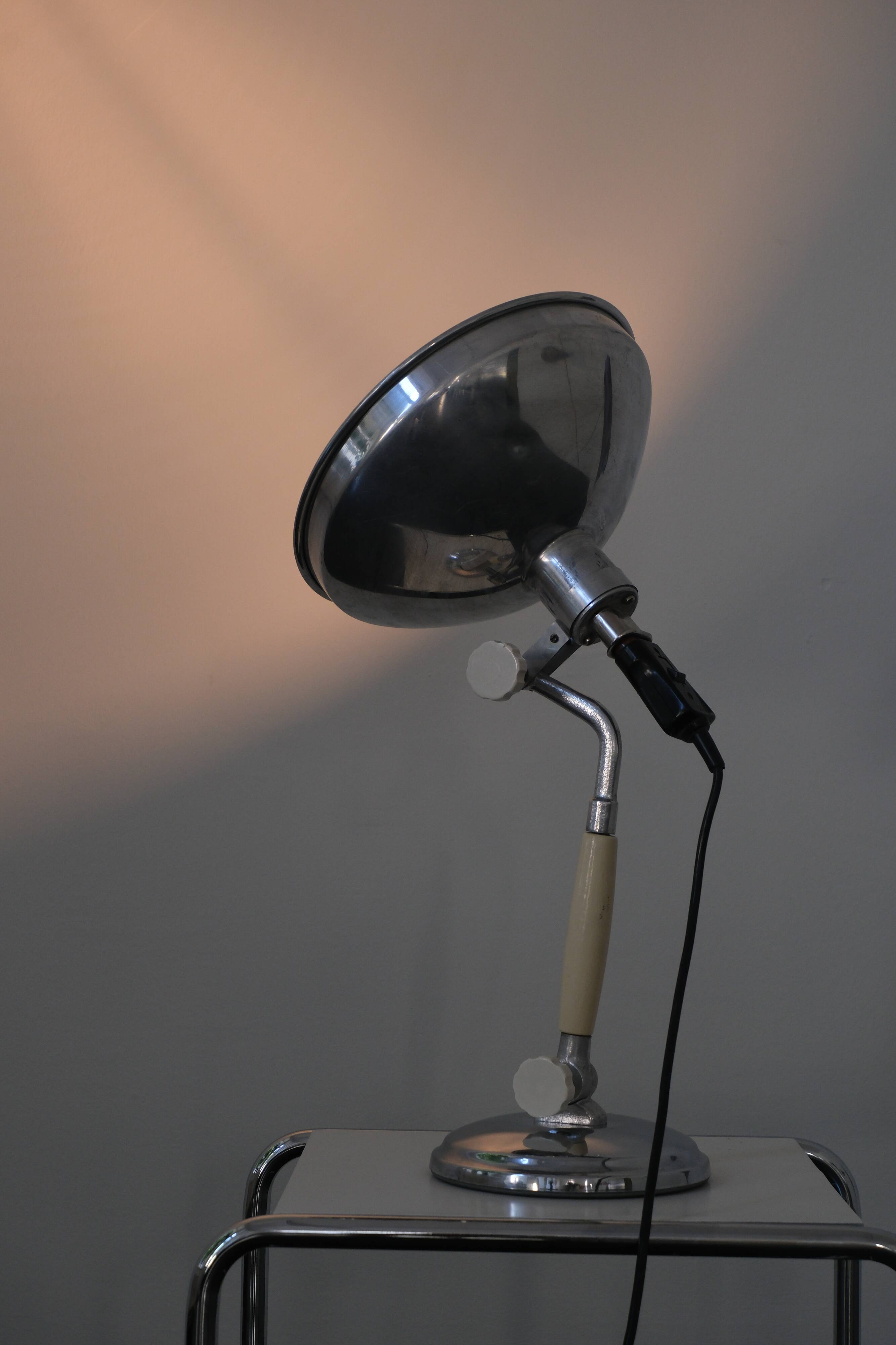 Industrial table lamp by Kurt Rosenthal
