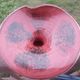 Pair of speckled red and black glazed stoneware ceramics – Signature