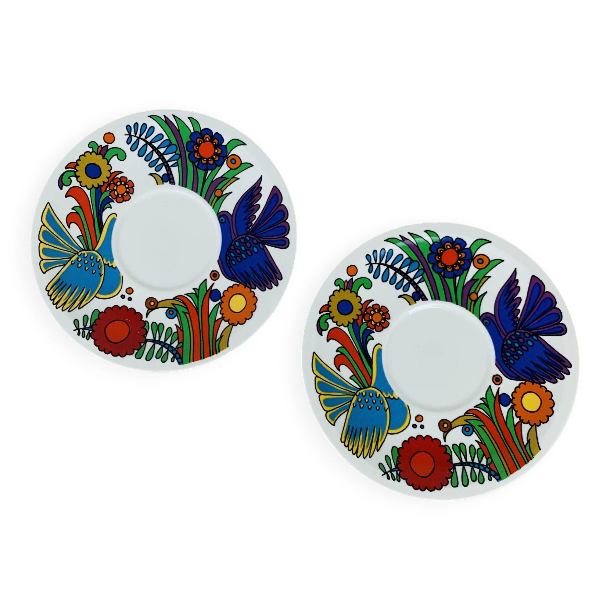2 assiettes à dessert/soucoupes Acapulco Villeroy & Boch