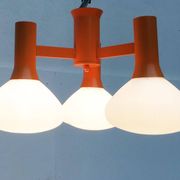 Orange Vintage Space Age Pendant Lamp