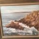 Tableau huile sur toile La pointe du raz bretagne 1974