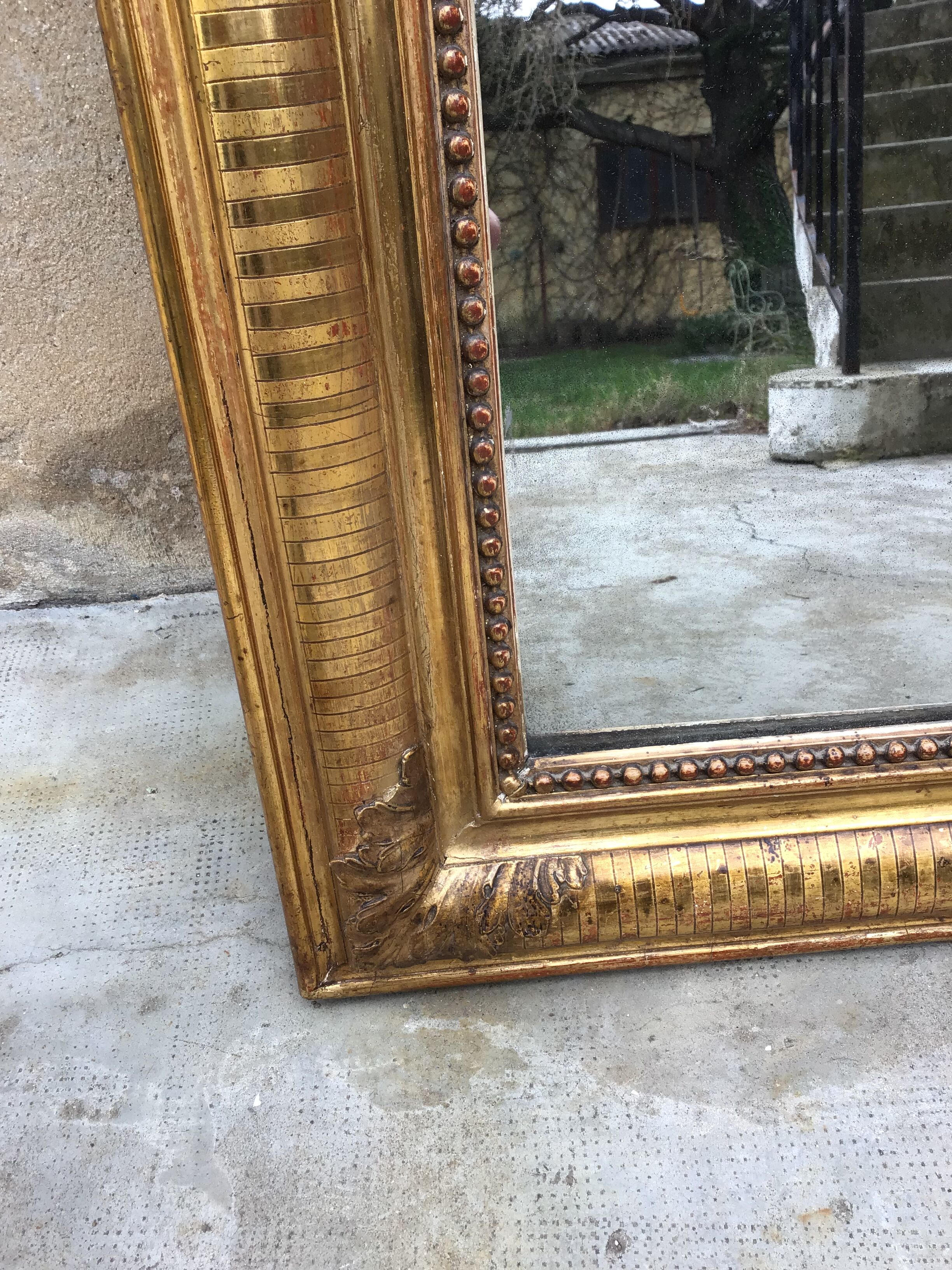 Mirror Louis Philippe gilded 142x98
