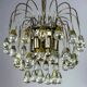 Gaetano Sciolari cascade chandelier for Venini, Murano glass drops, Italy, 1970s