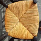 6 straw chairs with high backs