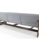 Three-seater beech canapé from the 1970s by Hikor, Czechoslovakia.