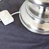 Large table lamp in satin-chrome steel by Goffredo Reggiani, Italy 1970s