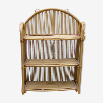 Rattan shelf