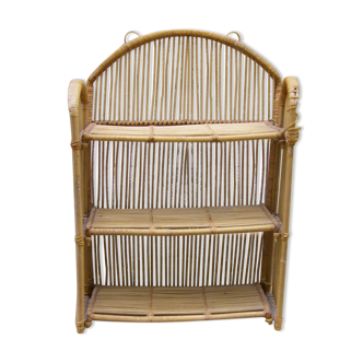 Rattan shelf