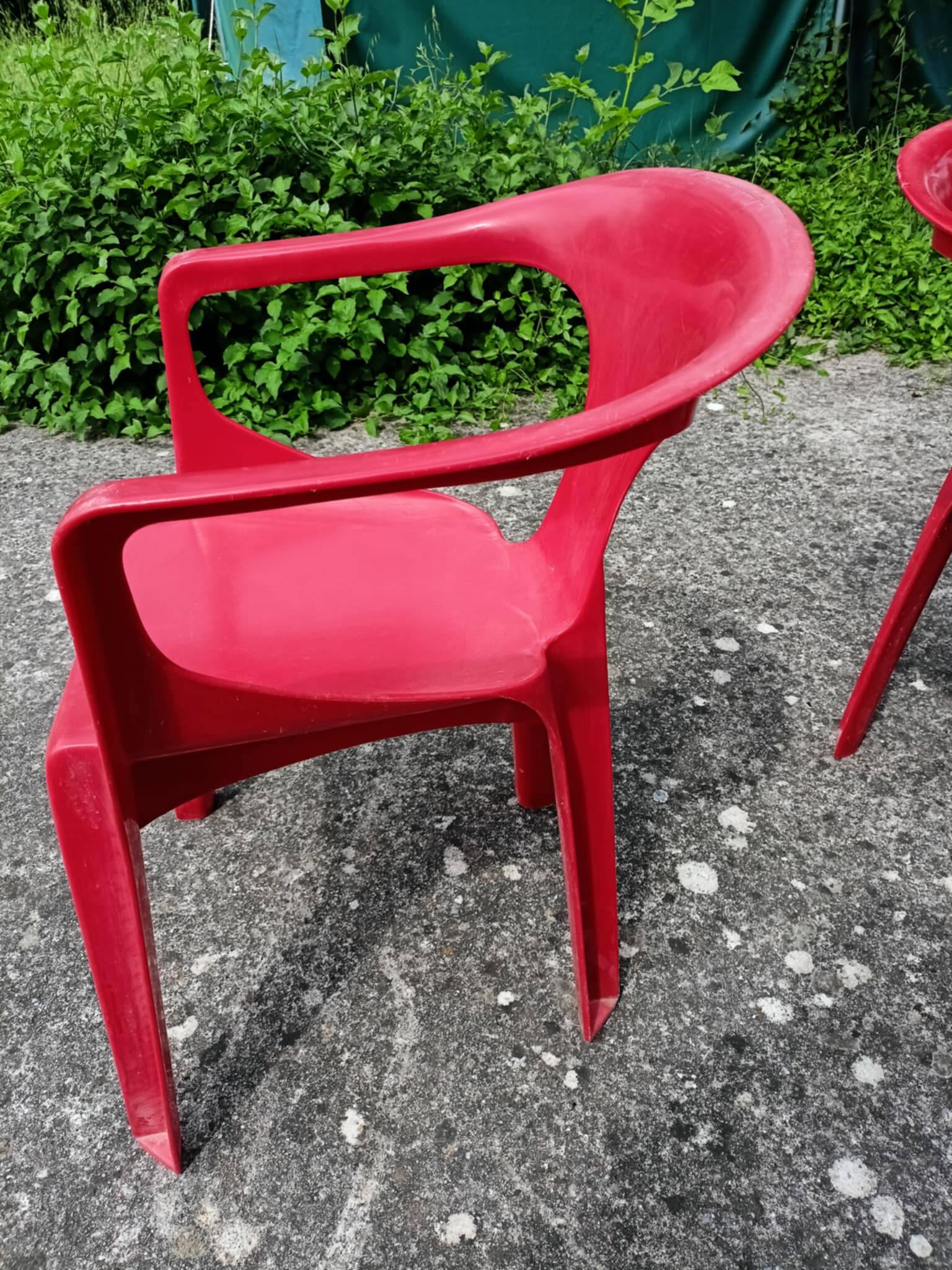 4 STAMP 3000 armchairs, by Henry Massonnet