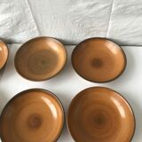 6 vintage sandstone plates