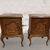 Paire de tables de chevet en chêne