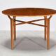 Circular coffee table by Peter Hvidt and Orla Molgaard-Nielsen, model 6900, edition Fritz Hansen.