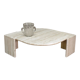 Table basse œil en travertin 1970