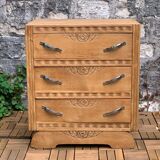 Commode art déco 1930 en bois brut