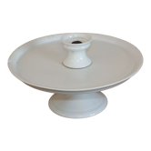 Coupe présentoir en porcelaine blanche du XIXème siècle