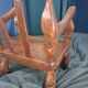 Chaise enfant en chêne sculpté. Ancien meuble breton