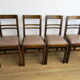 Ensemble de quatre chaises mid-century