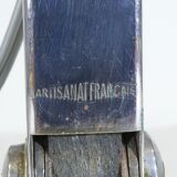 Art deco office lamp in chrome metal