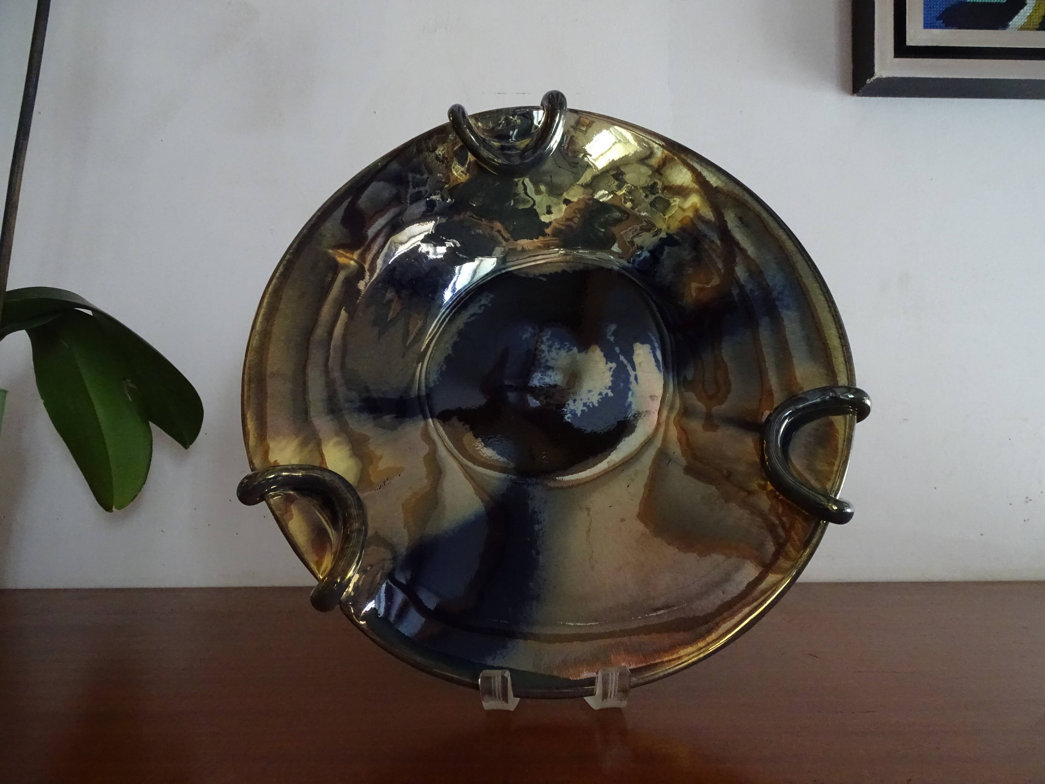 Coupe grès flammé de Rambervillers 29,5 cm