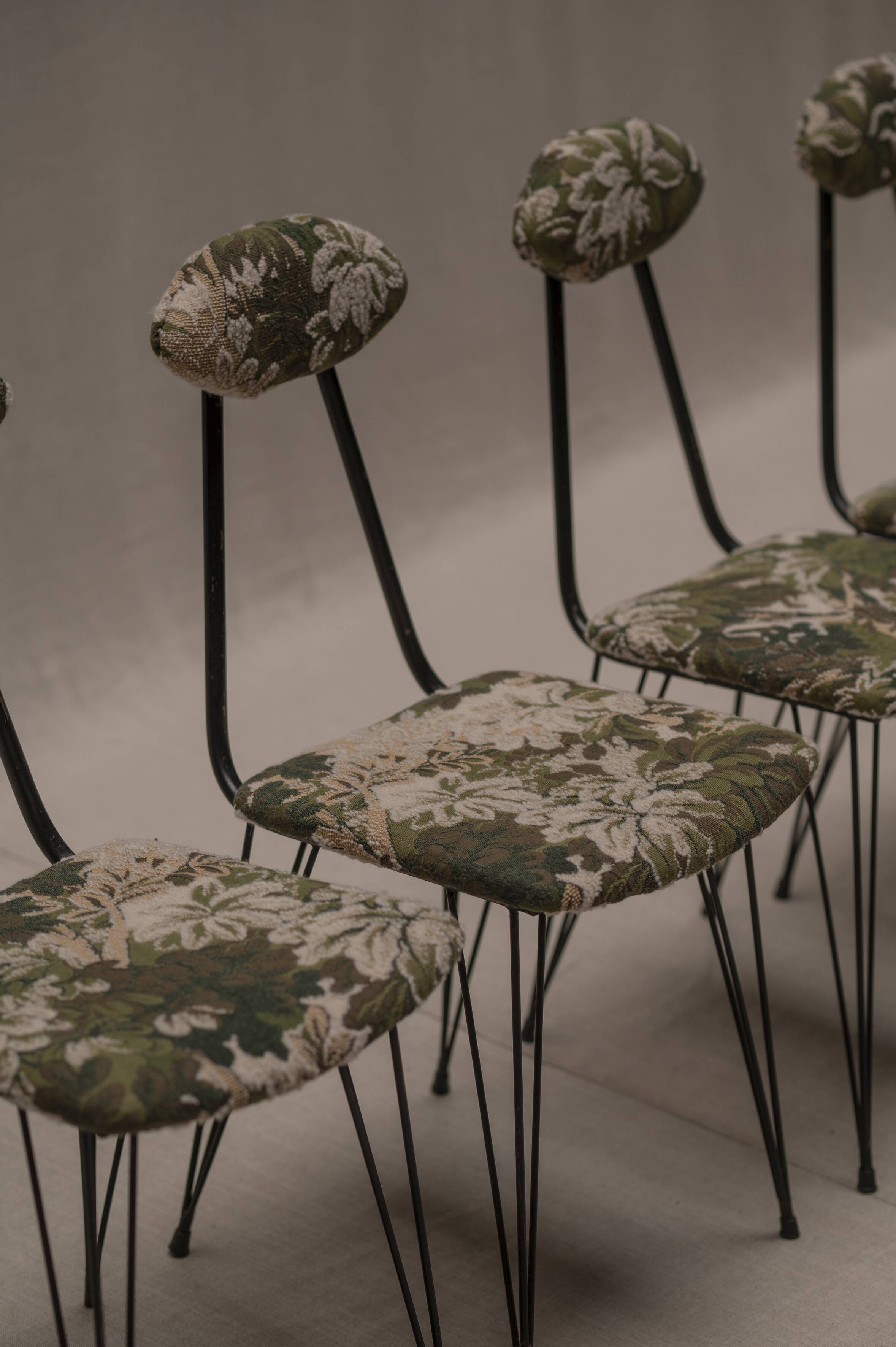 Italian set of mid-century dining chairs, 1960s