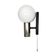 AKA Leuchten wall lamp, 1970s, Space Age chrome sphere, mid-century vintage