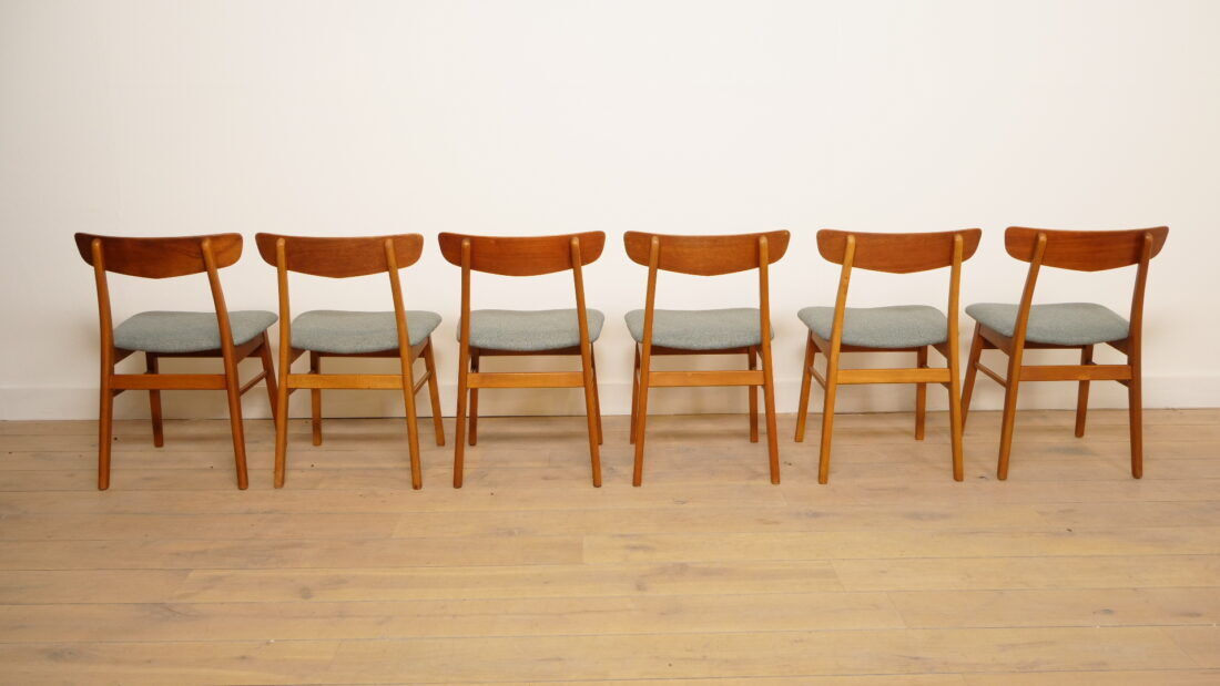 6 x dining chair | Farstrup | Model 210 | Reupholstered